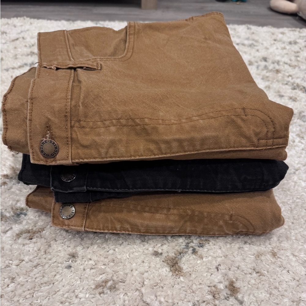 3 Pairs Genuine Dickies Men's Flex Duck Utility Work Jean
